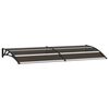 vidaXL Auvent de porte Noir 200x75 cm PC