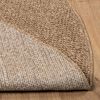 vidaXL Tapis de surface Rond HUARTE Naturel &Oslash; 200 CM Polyester