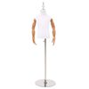 vidaXL Mannequin ajustable de 120-157 cm avec base Unisexe PP Blanc
