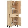 vidaXL Buffet haut Ch&ecirc;ne sonoma 69,5x34x180 cm Bois d'ing&eacute;nierie