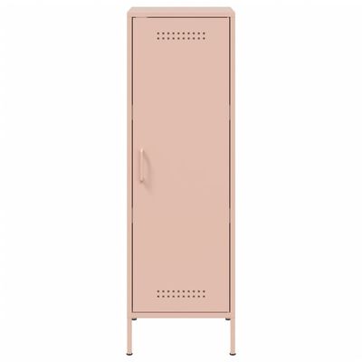 vidaXL Buffet haut rose 36x39x113 cm acier