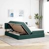 vidaXL Lit de Rangement avec matelas Vert fonc&eacute; 90 x 200 cm