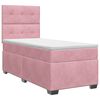 vidaXL Lit boxspring avec matelas Rose 90 x 200 cm Velours