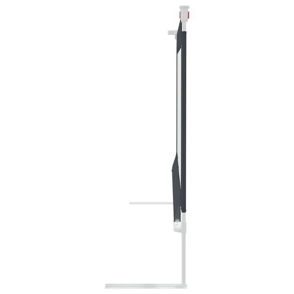 vidaXL Barrière de sécurité de lit d'enfant Gris foncé 150x25 cm Tissu