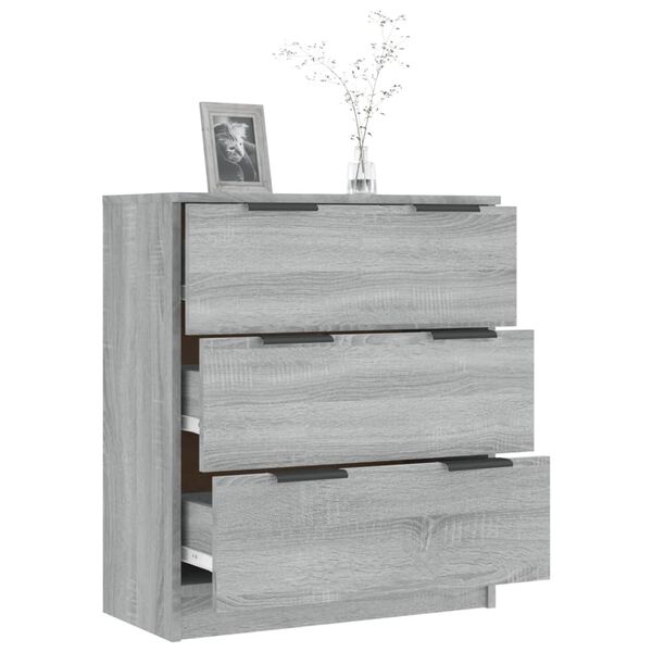 vidaXL Buffet Sonoma gris 60x30x70 cm Bois d'ingénierie