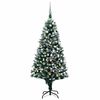 vidaXL Arbre de No&euml;l artificiel avec LED/boules pommes de pin 180cm