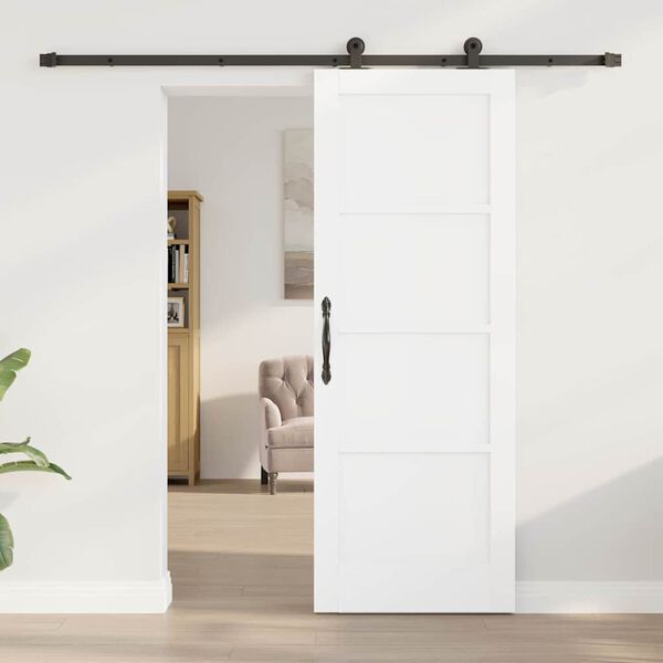 vidaXL Porte coulissante ORKDAL Blanc 73,5 x 198,5 cm Pin massif