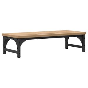 vidaXL Support de moniteur Ch&ecirc;ne artisanal 55 x 23 x 14 cm