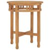 vidaXL Table de bistro Ø60x75,5 cm bois de teck solide