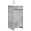 vidaXL Meuble de salle de bain avec &eacute;vier Gris b&eacute;ton 42 x 40 x 84,5 cm