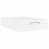 vidaXL Cadre de lit avec matelas Autre 2 pi&egrave;ces Blanc PVC