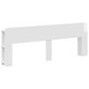 vidaXL Cabinet de T&ecirc;te de Lit Blanc brillant Bois d'ing&eacute;nierie