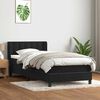 vidaXL Sommier &agrave; lattes de lit avec matelas noir 80x210 cm velours