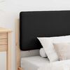 vidaXL Cadre de lit avec t&ecirc;te de lit rembourr&eacute;e Noir 90 x 200 cm