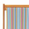 vidaXL Chaises de plage pliables lot de 2 multicolore tissu