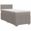 vidaXL Lit boxspring avec matelas Taupe 100 x 200 cm Tissu
