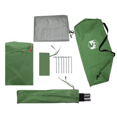 vidaXL Tente de camping à dôme 2 personne vert imperméable