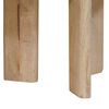 vidaXL Tables basses gigognes 3 pcs Noir Bois de mangue massif