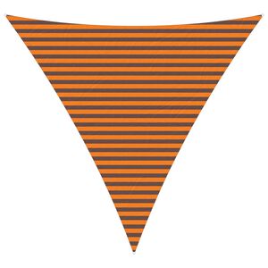 vidaXL Voile d'ombre Orange et marron 4 x 4 x 4 m