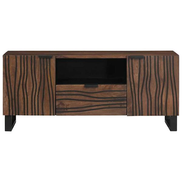 vidaXL Unites TV avec tiroir Noyer 105 x 33 x 46 cm Bois d'ingénierie