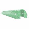 vidaXL Serre avec cadre en acier vert 60 m&sup2; 20x3x2 m