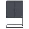 vidaXL Buffet haut anthracite 68,5x38,5x107 cm acier
