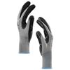 vidaXL Gants de Travail 24 pcs Gris et Noir 9 / l Polyester