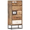 vidaXL Armoire &agrave; tiroirs 45 x 30 x 105 cm Bois de r&eacute;cup&eacute;ration massif