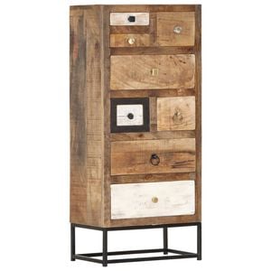 vidaXL Armoire &agrave; tiroirs 45 x 30 x 105 cm Bois de r&eacute;cup&eacute;ration massif