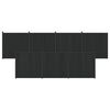 vidaXL Panneau de cl&ocirc;ture 7 pc 1230 x 186,5 cm WPC et Aluminium Noir