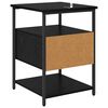 vidaXL Cabinet de chevet avec tiroir 2 pcs Ch&ecirc;ne noir 40 x 42 x 56 cm