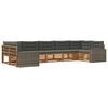 vidaXL Ensemble de canap&eacute;s d'ext&eacute;rieur 7 pc Naturel et Anthracite