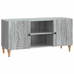 vidaXL Meuble TV Sonoma gris 102 x 34,5 x 50 cm Bois d'ing&eacute;nierie