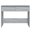 vidaXL Table console sonoma gris 100x35x76,5 cm bois d'ing&eacute;nierie
