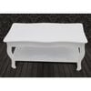 vidaXL Table basse 2 couches MDF Blanc