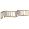 vidaXL Porte de chien pliable avec supports 4 pcs Ch&ecirc;ne Sonoma 401 cm