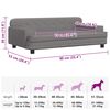 vidaXL Lit pour chien gris 90x53x30 cm similicuir