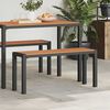 vidaXL Banc de jardin Marron 100 x 28 x 45cm Acier