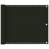 vidaXL &Eacute;cran de balcon Vert fonc&eacute; 75x400 cm PEHD