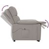 vidaXL Fauteuil inclinable électrique Taupe Tissu