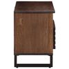 vidaXL Meuble TV marron 80x34x46 cm bois massif de manguier