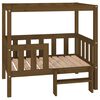 vidaXL Lit pour chien Marron miel 95,5x73,5x90 cm Bois de pin solide