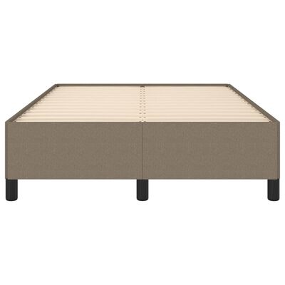 vidaXL Cadre de lit sans matelas taupe 120x200 cm tissu