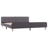 vidaXL Cadre de lit Gris clair Tissu 180 x 200 cm