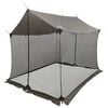 vidaXL Tarp de camping avec murs en maille Marron Gris