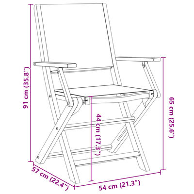 vidaXL Chaises de jardin lot de 2 taupe bois d'acacia massif et tissu