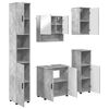 vidaXL Ensemble de mobilier de salle de bain 5 pcs Gris b&eacute;ton