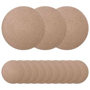 vidaXL Placemets en jute 50 pc Naturel 100 % jute Tossa