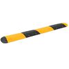 vidaXL Ralentisseur Jaune et noir 226x32,5x4 cm Caoutchouc