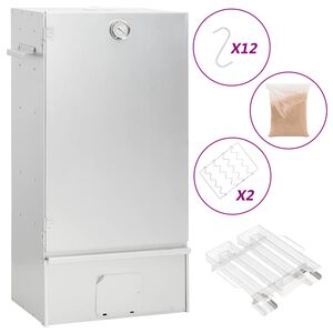 vidaXL Fumoir &agrave; four &agrave; BBQ g&eacute;n&eacute;rateur de fum&eacute;e froide acier galvanis&eacute;